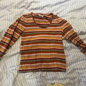 Madewell Multicolor Striped Knit Top